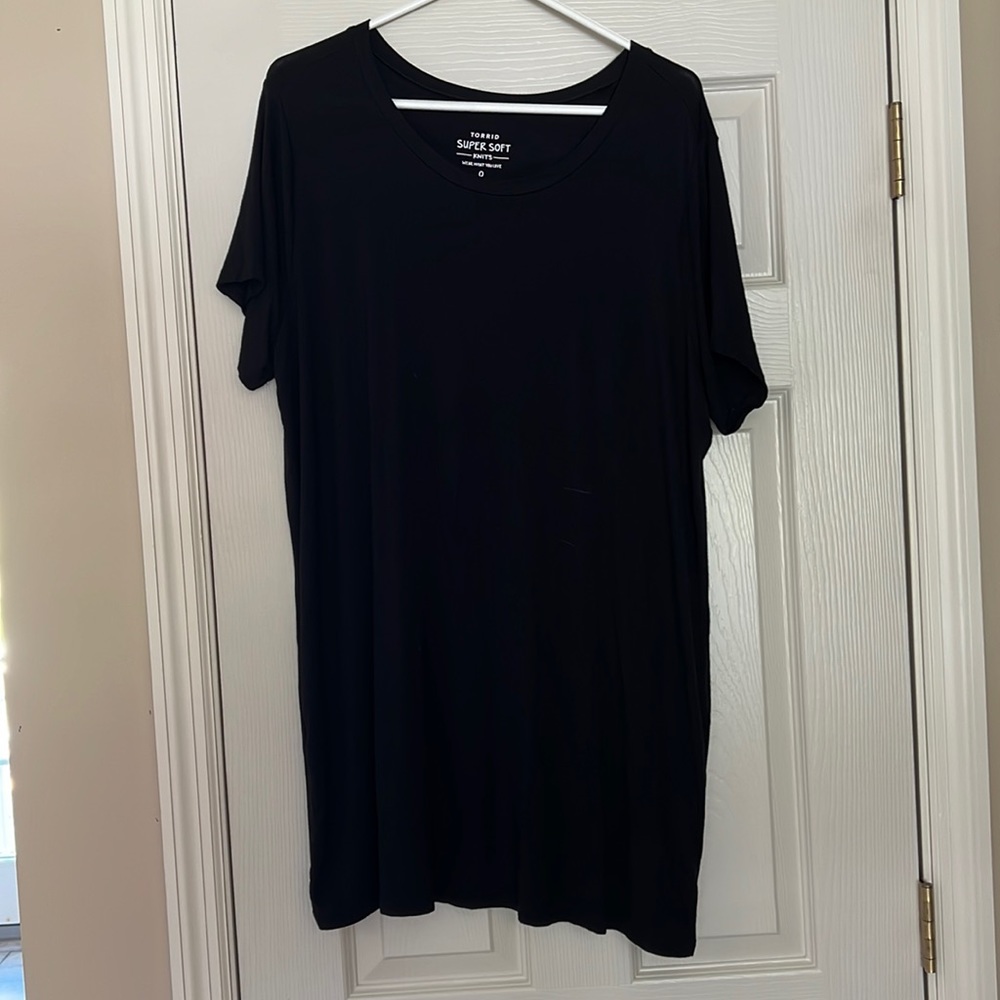 Torrid super soft long tee…size 0 new without tags